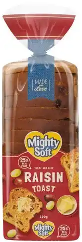 IGA Mighty Soft Raisin Toast 600g offer