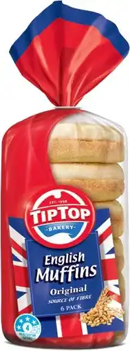 IGA Tip Top Muffins 6 Pack Selected Varieties offer