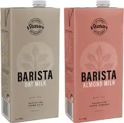 IGA Vitasoy Barista Almond or Oat Milk 1 Litre offer