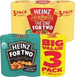 IGA Heinz Beanz or Spaghetti 3x300g Selected Varieties offer