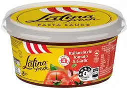 IGA Latina Fresh Pasta Sauce 425g Selected Varieties offer