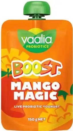 IGA Vaalia Boost Probiotic Yoghurt 150g Selected Varieties offer