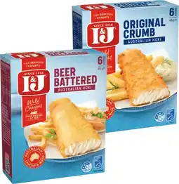 IGA I&J Australian Wild Caught Hoki 425g Selected Varieties offer