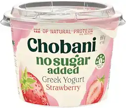 IGA Chobani No Sugar Added Greek Yogurt 680g Selected Varieties offer