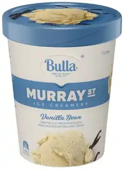 IGA Bulla Murray St Ice Creamery 1 Litre Selected Varieties offer