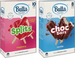 IGA Bulla Ice Cream or Frozen Yoghurt Sticks 8‑14 Pack or Chupa Chups Minis 10 Pack Selected Varieties offer