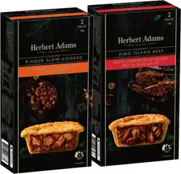 IGA Herbert Adams Gourmet Pies 2 Pack Selected Varieties offer