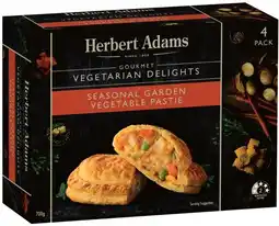 IGA Herbert Adams Gourmet Vegetable Pasties 4 Pack offer