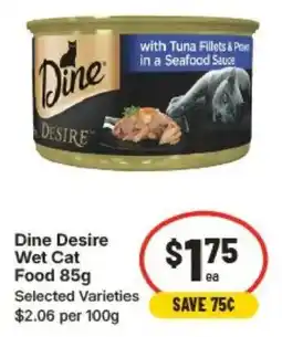 IGA Dine Desire Wet Cat Food offer