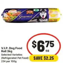 IGA V.I.P. Dog Food Roll offer