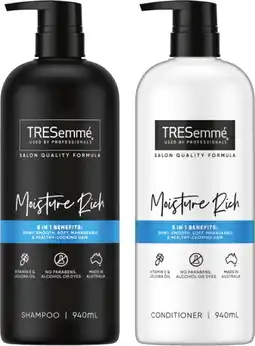 IGA TRESemmé Shampoo or Conditioner 940mL Selected Varieties offer
