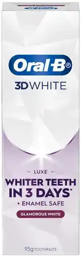 IGA Oral-B Toothpaste 3D Luxe 95g Selected Varieties offer