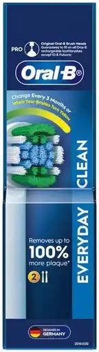IGA Oral‑B Everyday Clean Electric Toothbrush Replacement Head 2 Pack offer