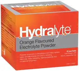 IGA Hydralyte Electrolyte Powder Sachets 10 Pack Selected Varieties offer
