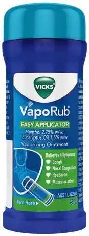 IGA Vicks VapoRub Easy Applicator Vaporizing Ointment 35g offer