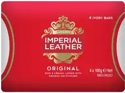 IGA Imperial Leather Original Ivory Bar Soap 4x100g offer