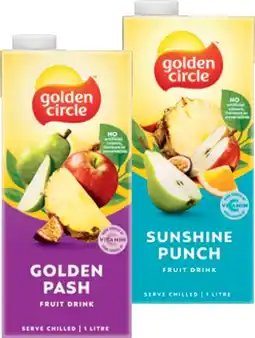 IGA Golden Circle Fruit Drink 1 Litre Selected Varieties offer