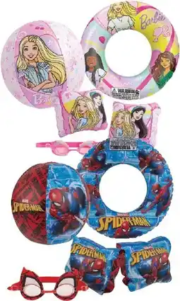 BCF Barbie or Spiderman Swim Set Combos offer
