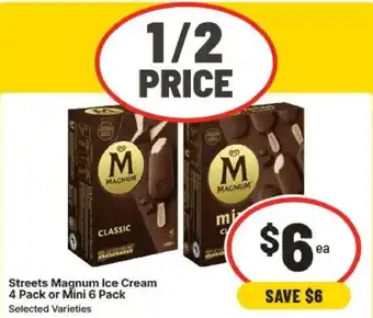 Streets Magnum Ice Cream Selected Varieties