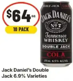 IGA Jack Daniel's Double Jack 6.9% Varieties offer
