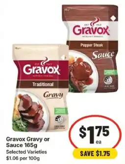IGA Gravox Gravy or Sauce Selected Varieties offer