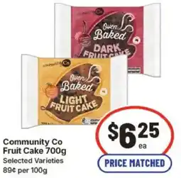 IGA Community Co Fruit Cake Selected Varieties offer