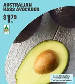 IGA Australian hass avocados offer