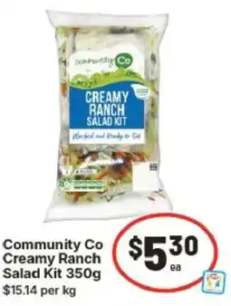 IGA Community Co Creamy Ranch Salad Kit offer