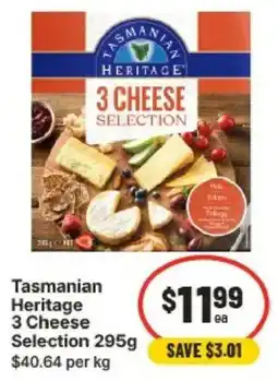 IGA Tasmanian Heritage 3 Cheese Selection offer
