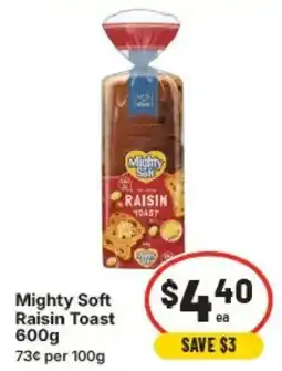 IGA Mighty Soft Raisin Toast offer