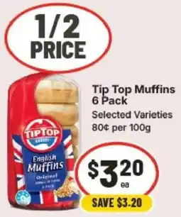 IGA Tip Top Muffins offer
