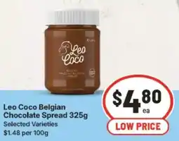 IGA Leo Coco Belgian Chocolate Spread offer