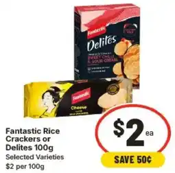 IGA Fantastic Rice Crackers or Delites Selected Varieties offer
