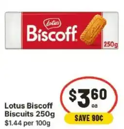 IGA Lotus Biscoff Biscuits offer