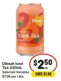 IGA Dilmah Iced Tea offer