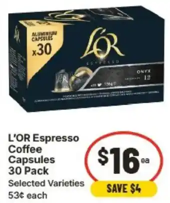 IGA L'OR Espresso Coffee Capsules offer