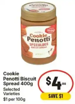 IGA Cookie Penotti Biscuit Spread Selected Varieties offer