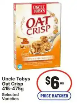 IGA Uncle Tobys Oat Crisp offer