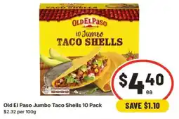 IGA Old El Paso Jumbo Taco Shells offer