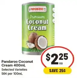 IGA Pandaroo Coconut Cream Selected Varieties offer