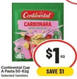 IGA Continental Cup A Pasta Selected Varieties offer