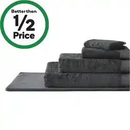 Woolworths Sheridan Supersoft Towel Packs Anthracite, Grey offer