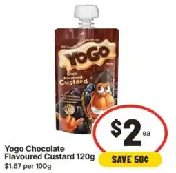 IGA Yogo Chocolate Flavoured Custard offer