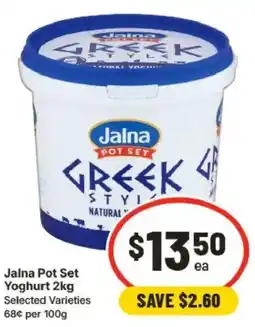 IGA Jalna Pot Set Yoghurt Selected Varieties offer