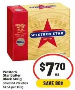 IGA Western Star Butter Block Selected Varieties offer