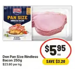 IGA Don Pan Size Rindless Bacon offer