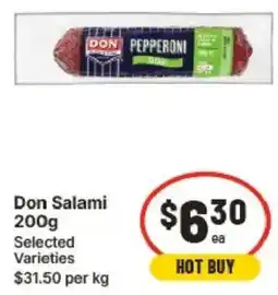 IGA Don Salami Selected Varieties offer