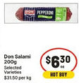 IGA Don Salami Selected Varieties offer