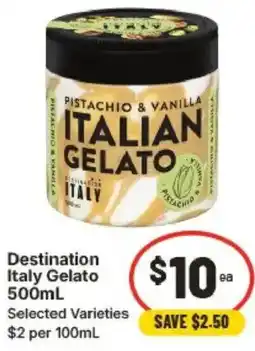 IGA Destination Italy Gelato offer
