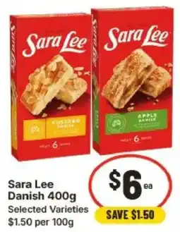 IGA Sara Lee Danish offer